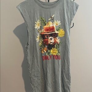 Smokey Bear Gray Men's Tank Top